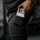 IKON HYBRID SHORTS - JET BLACK