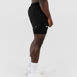 IKON HYBRID SHORTS - JET BLACK